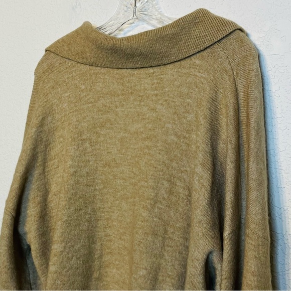 Asos Design Maternity Collar V-Neck Puff Sleeves Sweater - Picture 8 of 12